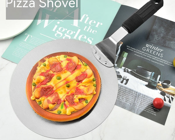 Stainless Steel Folding Pizza Shovel Circular Cake